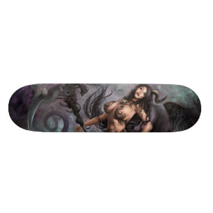 Skateboard Anges foncés "Helchen" d'Azmodeus, planche à