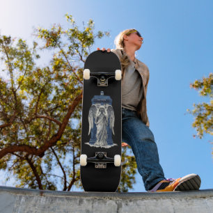 Skateboard Angle de plaie avec boîte de police bleue 1