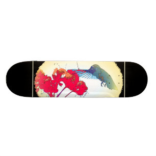 Skateboard Animal de faune d'oiseau de colibri floral
