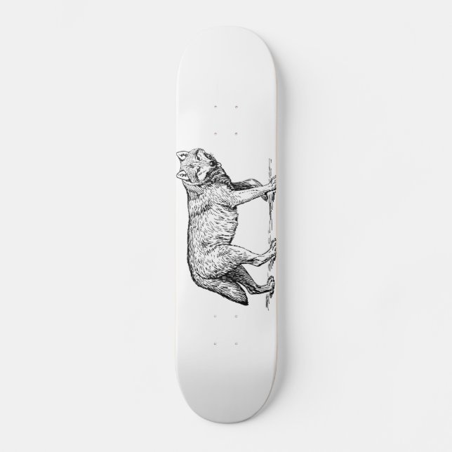Skateboard Animal sauvage du loup (Recto)