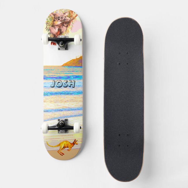 Skateboard Animaux Aussies Surfside (Recto)