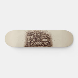 Skateboard Animaux mignons attendant Halloween