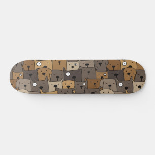 Skateboard Animaux motifs adorables Chiens Adulte
