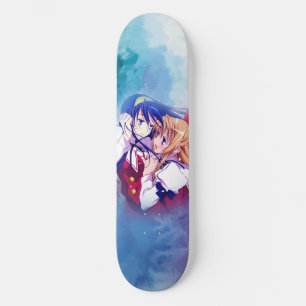 Skateboard Anime garçon fille couple amour cool