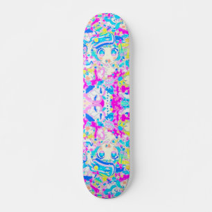 Skateboard Anime Girl Remix Skate Deck 2023