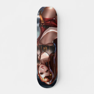 Skateboard Anime longue cheveux chaude conception