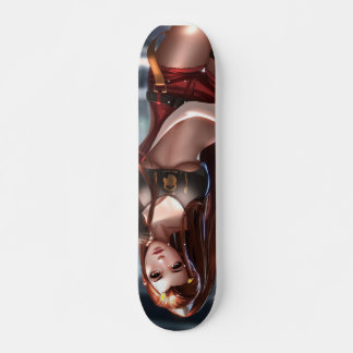 Skateboard Anime longue cheveux chaude conception