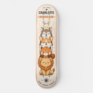 Skateboard Animé personnalisé pour enfants Animaux mignons Sk