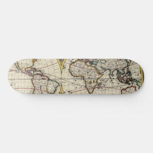 Skateboard Antique vieille carte inspirée (4)