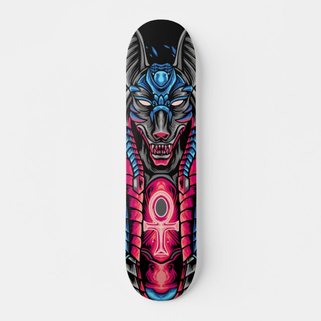 Skateboard Anubis Egyptian Graphic (Devant)