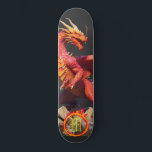 Skateboard *~* AP88 Cercle de feu Élément Dragon Fierce<br><div class="desc">(Code de recherche AP88 pour trouver des articles similaires ) Transfert facile vers d'autres produits Zazzle. DRAGON Élément Élémentaire avec ANNEAU de FEU / FLAMESS et MONOGRAMME INITIAL pour votre nom - Conserver ou modifier ou supprimer le texte. Cette Fierce Popular skateboard de tendance chinoise style personnalisé pro Element Dragon...</div>