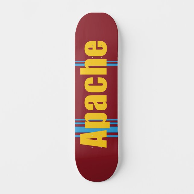 Skateboard Apache amérindienne (Recto)