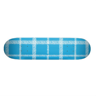 Skateboard Aqua de plaid