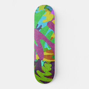 Skateboard Aquarelle abstraite colorée