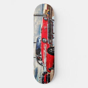Skateboard Aquarelle de Chevrolet Bel Air 1956
