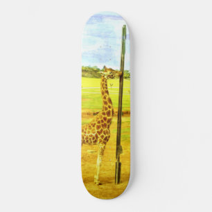 Skateboard Aquarelle de Giraffe,