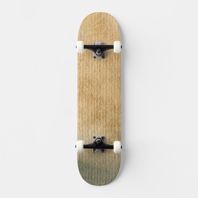 Skateboard aquarelle gris-bleue 7 d'arrière - plan (Recto)