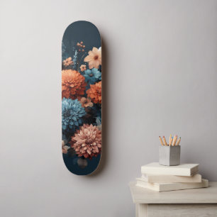 Skateboard Aquarelle Illustration rustique vintage élégant