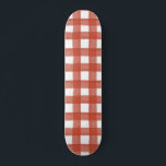 Skateboard Aquarelle rouge En vichy Skate<br><div class="desc">Un style aussi classique que votre A-game,  ce skateboard ludique présente une aquarelle rouge bleu en vichy design.</div>