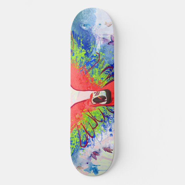 Skateboard Ara de perroquet d'Amazone (Recto)