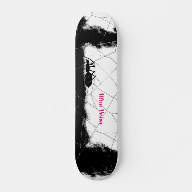 Skateboard Araignée avec logo. (Devant)