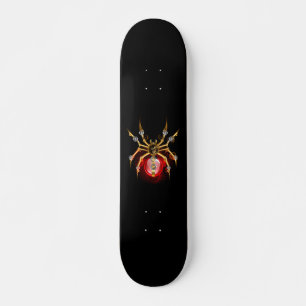 Skateboard Araignée en vapeur noire