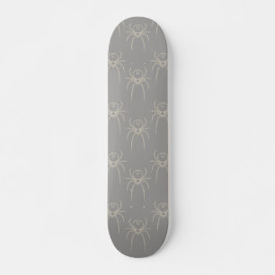 Skateboard Araignée - Gris fantôme et Blanc osseux