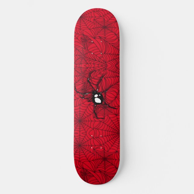 Skateboard Araignée noire (Recto)