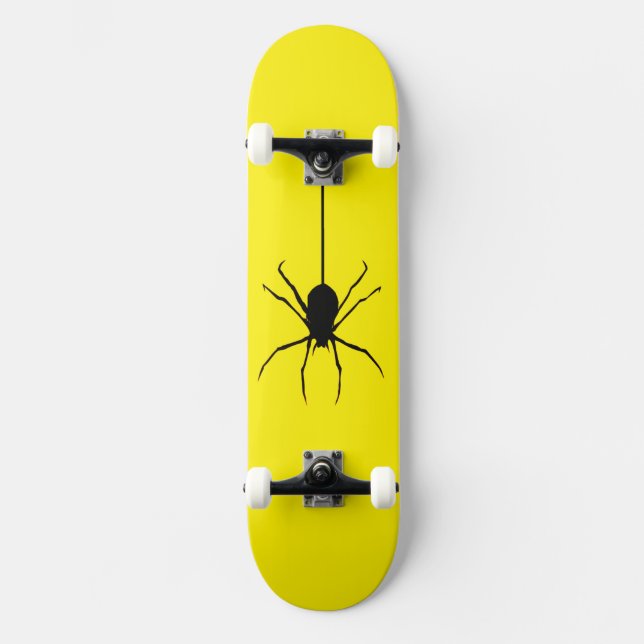 Skateboard Araignée noire descend (Recto)