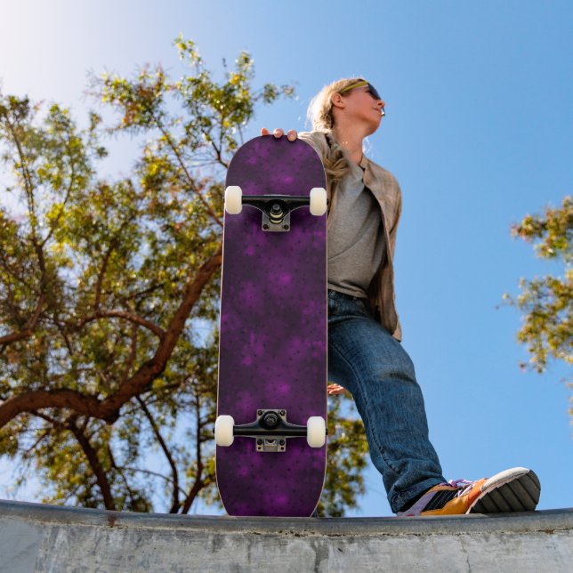 Skateboard Araignées violettes d'Halloween éffrayant Skateboa (Extérieur 1)