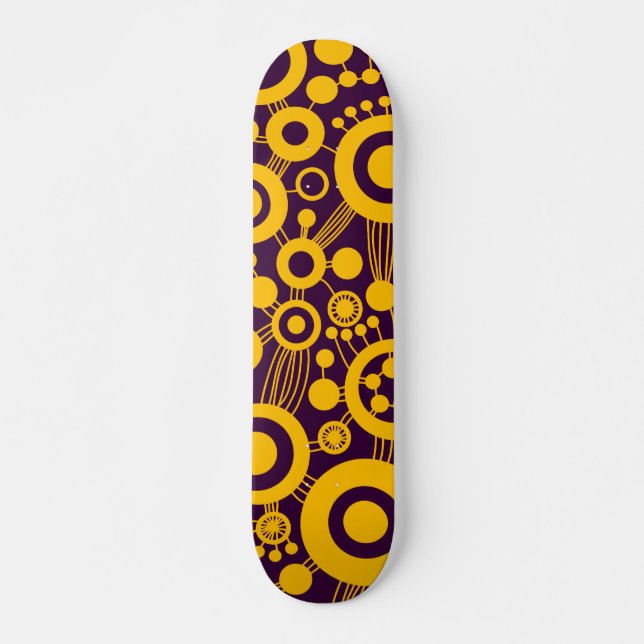 Skateboard Arbre de vie Abstrait (Devant)