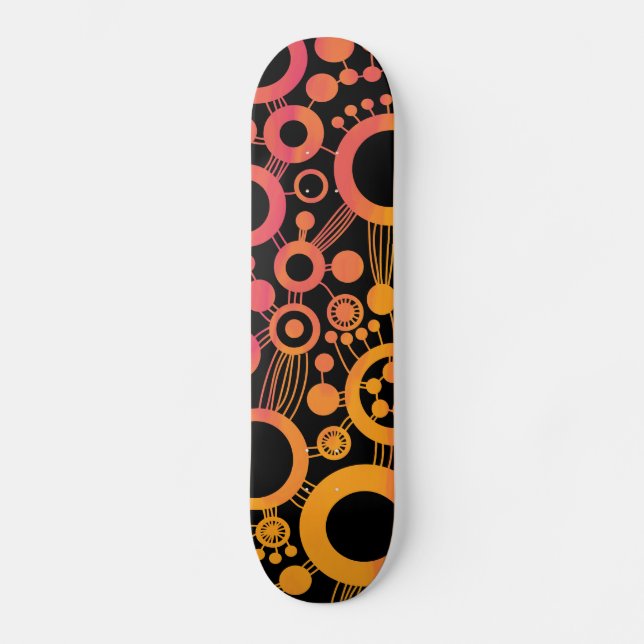 Skateboard Arbre de vie Abstrait - Color Tex 06 (Recto)