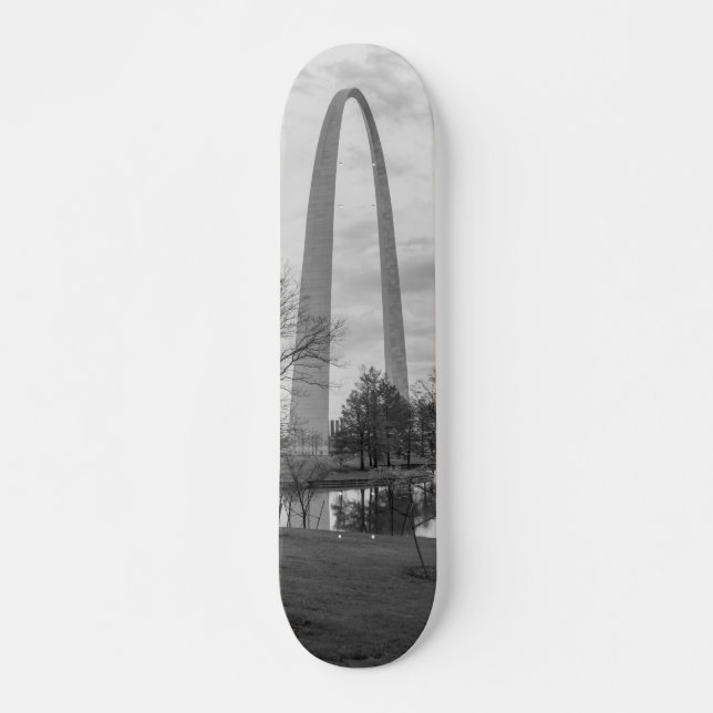 Skateboard Arc de Gateway en niveaux de gris (Devant)