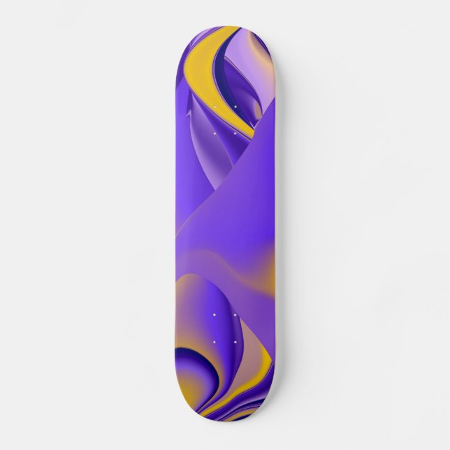 Skateboard Arc-en-ciel Abstrait (Recto)