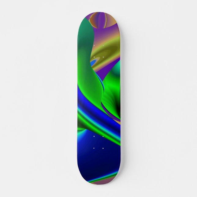 Skateboard Arc-en-ciel Abstrait (Devant)