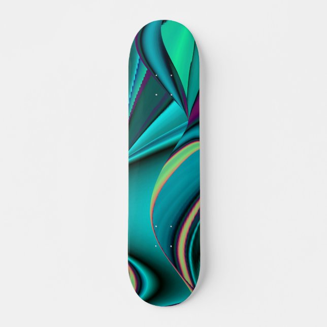 Skateboard Arc-en-ciel abstrait (Devant)