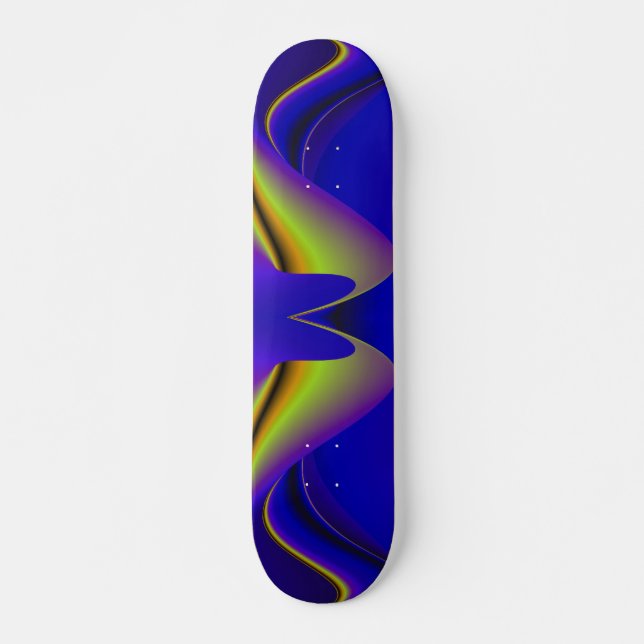 Skateboard Arc-en-ciel Abstrait (Devant)
