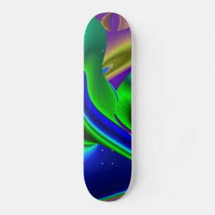 Skateboard Arc-en-ciel Abstrait