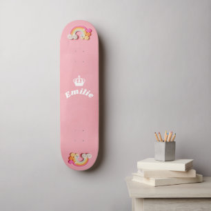 Skateboard Arc-en-ciel avec effet relief Skate