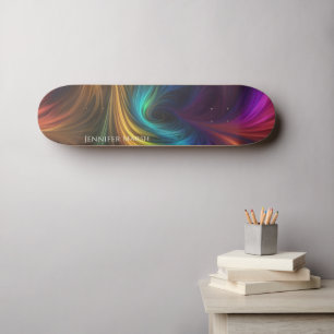 Skateboard Arc en ciel coloré