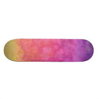 Skateboard arc-en-ciel Teinture pont