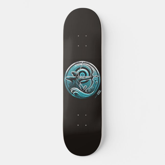 Skateboard Archer turquoise (Recto)
