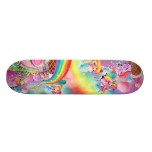 Skateboard Arcs-en-ciel trop trop délicieux licorne et