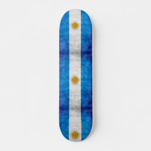 Skateboard Argentine Grunge Drapeau Personnalisé Pro Long Boa
