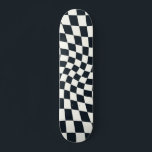 Skateboard Armoire Rétro Noir et Blanc Pastel Warboard<br><div class="desc">Parfait coussin design dépoli à damiers aux couleurs pastel,  plein de grandes vibes. Vérificateurs déformés modernes en noir blanc. Ce joli design rétro psychédélique vous emmène au pays des merveilles. Chèques déformés aux couleurs pastel. Twirl et tourbillonner,  tours,  à damiers motif</div>