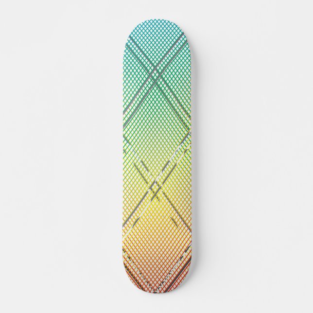 Skateboard Arrière - plan de bandes diagonales 12 (Devant)