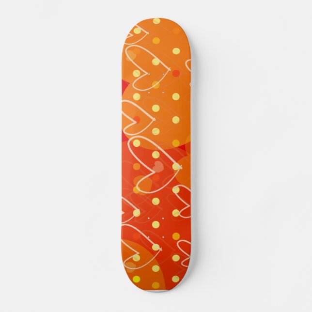 Skateboard Arrière - plan de coeur, patinage (Recto)