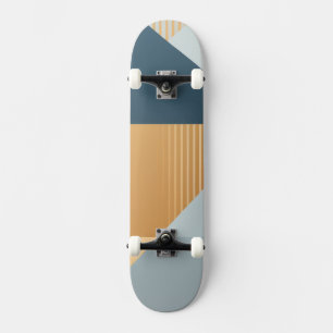 Skateboard Arrière - plan de formes géométriques en gris