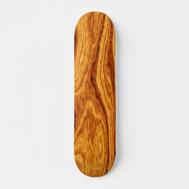 Skateboard Arrière - plan de la texture du grain de bois (Devant)