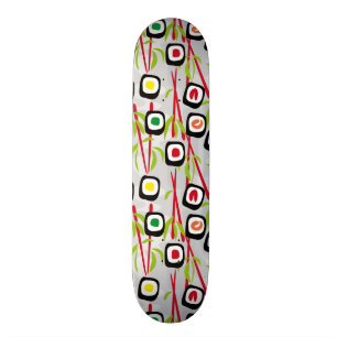 Skateboard Arrière - plan de sushi